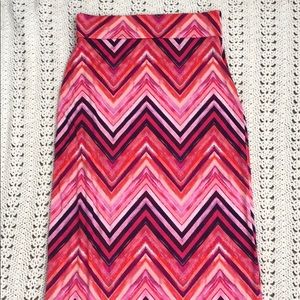 A.N.A. Chevron maxi skirt XS